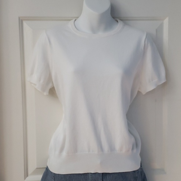 Lands' End Tops - Lands End Classic Crewneck Short Sleeve Sweater